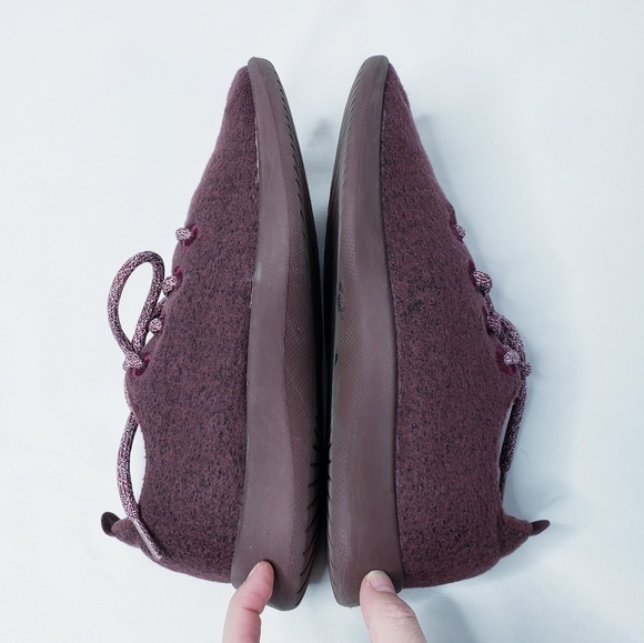 Allbirds Wool Runners Merino Wool Shoes Hazy Burgundy / Tuke Jam - Picture 4 of 8
